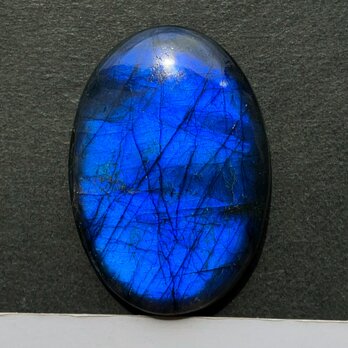 ラブラドライト[749] 39x27mm 56Cts　天然石 ルース／カボションの画像