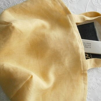 PaleYellow LinenBagの画像