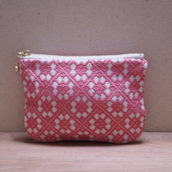 こぎん刺し　ポーチ　刺繍　kogin 総刺しの画像