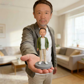 還暦祝い 誕生日プレゼント 男性 父 お父さん オーダーメイド 似顔絵 人形  写真から 肖像画 フィギュア 父の日 長寿のお