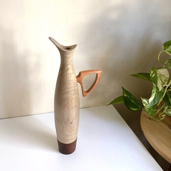 flower　vase　朴（ホウ）の木の一輪挿しの画像