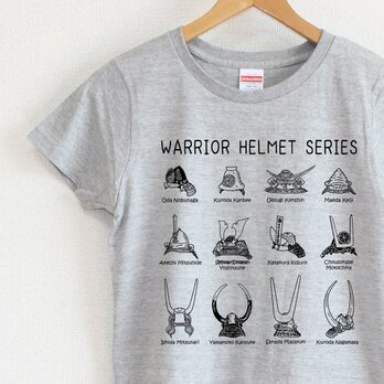 戦国武将兜2Tシャツ　レディースタイプ（gray）