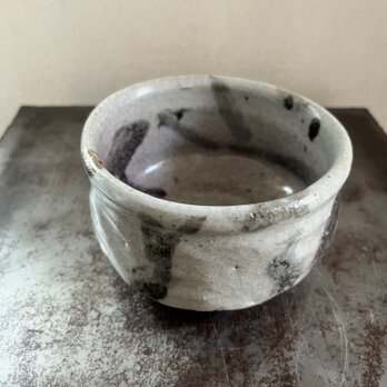 茶碗　灰志野　鉄絵紋　No.11の画像