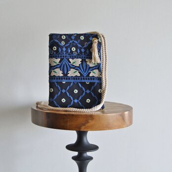 ■再販■1点限定！カモミール チュール刺繍 レース　２ｗayスマホポーチ　スマホショルダーの画像