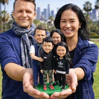 写真から作るオーダーメイドフィギュア｜家族・グループ対応 にそっくり似顔人形｜家族写真を立体に｜世界に一つの記念品 家族記念日