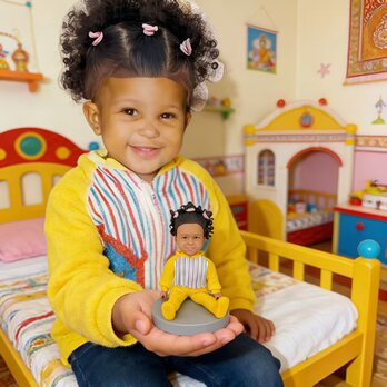 子ども 誕生日プレゼント、出産祝い 妊婦　男の子 女の子 オーダーメイド 似顔絵 人形、赤ちゃん・ベビー 写真 から フィギュア