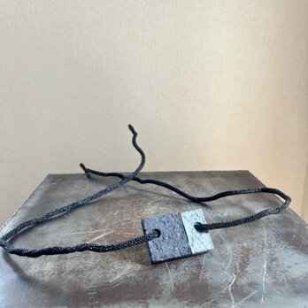 チョーカー(帯留)　黒釉