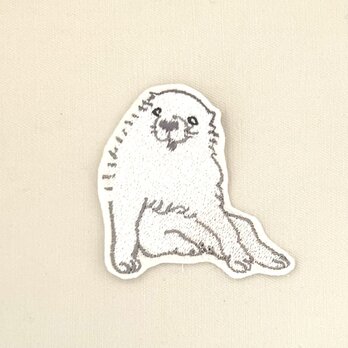 刺繍ワッペン■長沢芦雪■小さな犬■仔犬