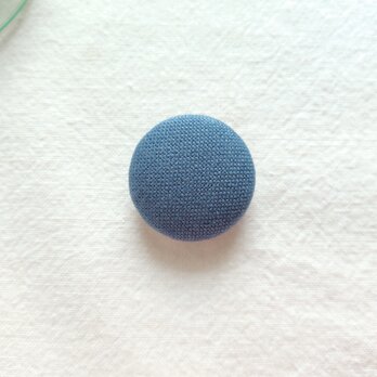 ブローチ／シックブルー／Мサイズ／【情景バッグ カスタマイズ】