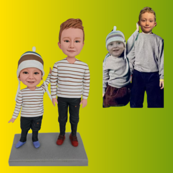 オーダーメイド 似顔絵 フィギュア 子供|写真 から フィギュア|自分の人形を作る|名入れギフト 誕生日 出産祝いのコピーの画像