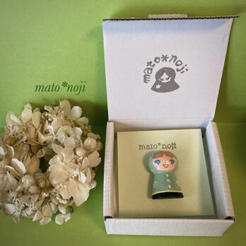 mato*noji初　７つの「オシャレちゃんブローチ」その①の画像