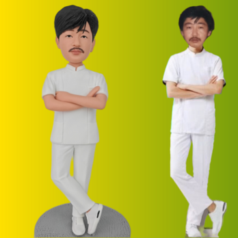 オーダーメイド 似顔絵 フィギュア 男性|写真 から フィギュア|自分の人形を作る|名入れギフト 上司 誕生日 退職のコピーの画像