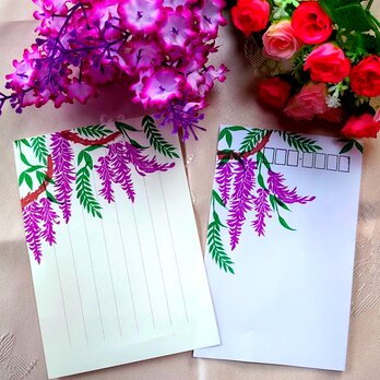 消しゴムはんこ「藤の花②」7個の画像