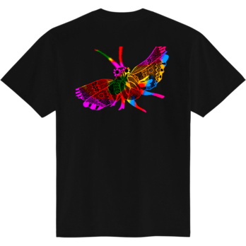 「L」ガ(背面)とセミ(前面)Tシャツ（両面印刷）の画像
