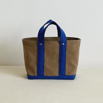 TOTE BAG -bicolor- (M) / grege × royalblueの画像