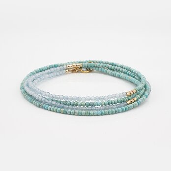 14KGF Triplet / Turquoise Aquamarine