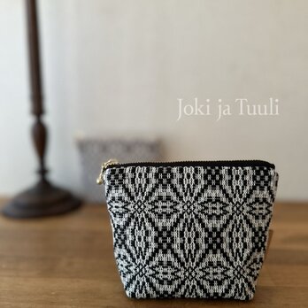 pouch[手織り14cmポーチ] ブラック