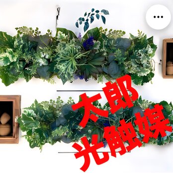 光触媒　人工観葉植物　ウォールグリーン　フェイクグリーン　壁掛け50561gpの画像