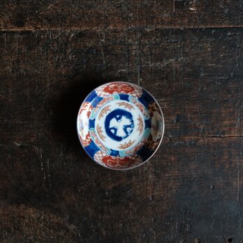 美しい彩色◆貝も可愛い。伊万里　花文赤絵金彩小皿　骨董/antiques 器　古美術　ゴージャス　明治時代の画像