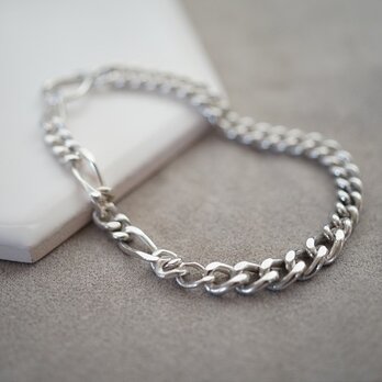 【chain】silver925 mix chain braceleteの画像