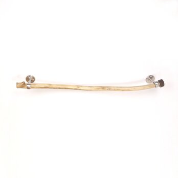 【温泉流木】ツートーン流木のタオル掛け02輪っか金具 タオルハンガー タオルラック 流木インテリア