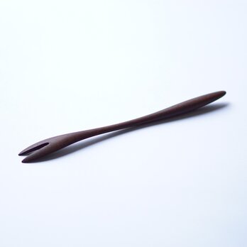 木の和菓子フォーク（ウォルナット）A018-1の画像
