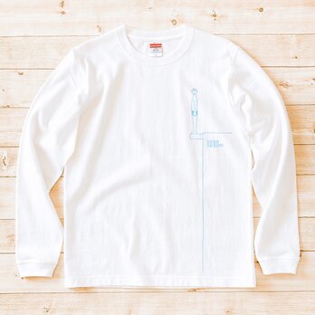 長袖Tシャツ『タカトビコミ20〷年・水色画』男女兼用 ロンTの画像