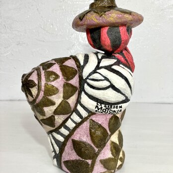 ミニ和風庭園　苔　アレンジ　灯篭プランター　オブジェ手作り　セメント　植木鉢のコピーの画像