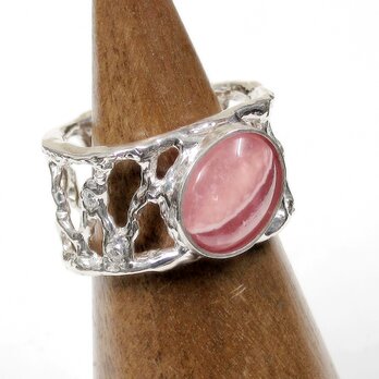 3.20ctインカローズとSV925の指輪（リングサイズ：10号、サイズ変更無料、ロジウム、18K張り、天然石）