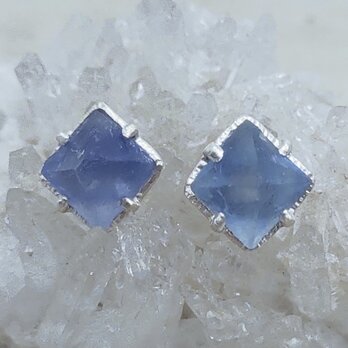 ブルーフローライト＊925 pierceの画像