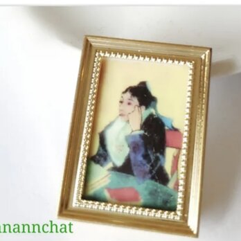 【ゴッホ(画家）アルルの女（陶器）の　ブローチ】ゴッホ展　名画　絵画　芸術　美術の画像