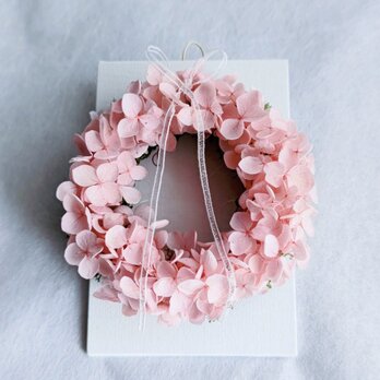 mini canvas wreath （pink）の画像