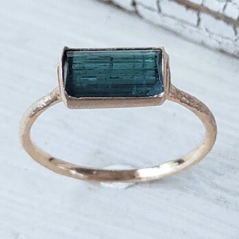 鉱物の表情＊Indigolite K10 ring