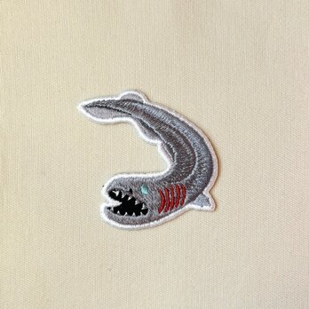 刺繍ワッペン■ラブカ■深海魚■サメ