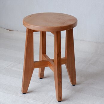 《現品》楓の丸座のスツール　の画像