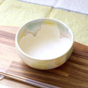 生成色のマット釉と春色三彩の丸鉢 ＊ 2の画像