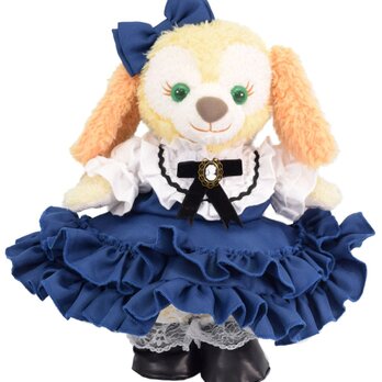 クッキーアン 服 着せ替え コスチューム ロイヤルクラシックドレス ネイビー 改良版 本体無 Sサイズ用 送料無料の画像