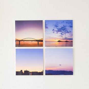 【hakumei】ましかくフォトパネル 4枚組の画像