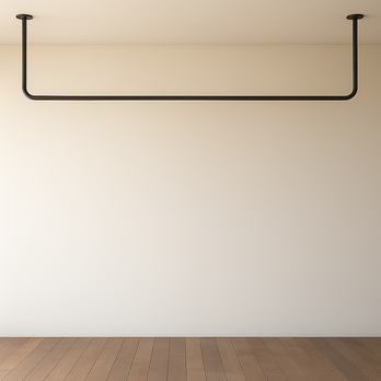 120×40㎝/アイアン・ハンガーバー/Iron bar/天井吊り/コ型の画像