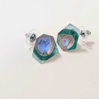 積層ガラスのピアス　pia-30