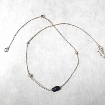 -Sugilite- silver necklace