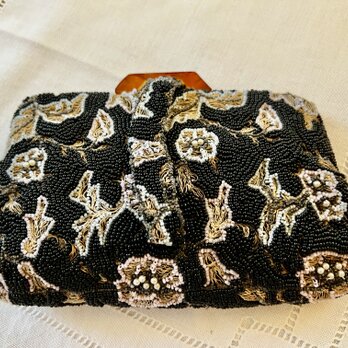 アンティークビーズ刺繍バッグ