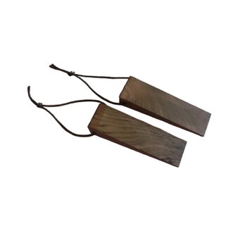 ブラウン Na1 木製 ドアストッパー