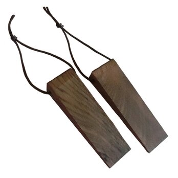 ブラウン Na1 木製 ドアストッパー