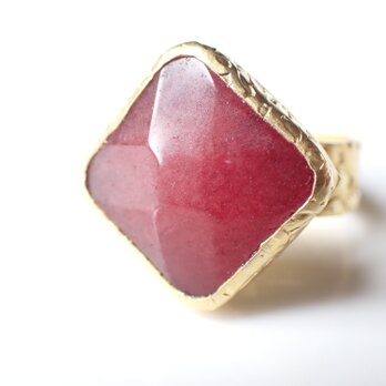 ラスト一点『真っ赤なRuby』の世界でひとつの天然石リングの画像