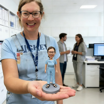 写真から作るオーダーメイドフィギュア｜医者、医師、看護師 にそっくり似顔人形｜社長 昇進・就職・退職祝いに｜上司・同僚への感謝