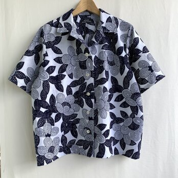 浴衣アロハシャツ　MLサイズの画像