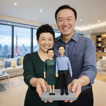 写真から作るオーダーメイドフィギュア｜カップルそっくり似顔人形｜記念日プレゼント｜両親への感謝ギフト・両親贈呈品