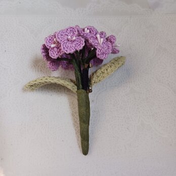あじさいコサージュ　かぎ針編み