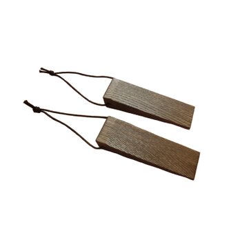 ブラウン Na22 木製 ドアストッパー ドア止め 天然杢楢無垢材